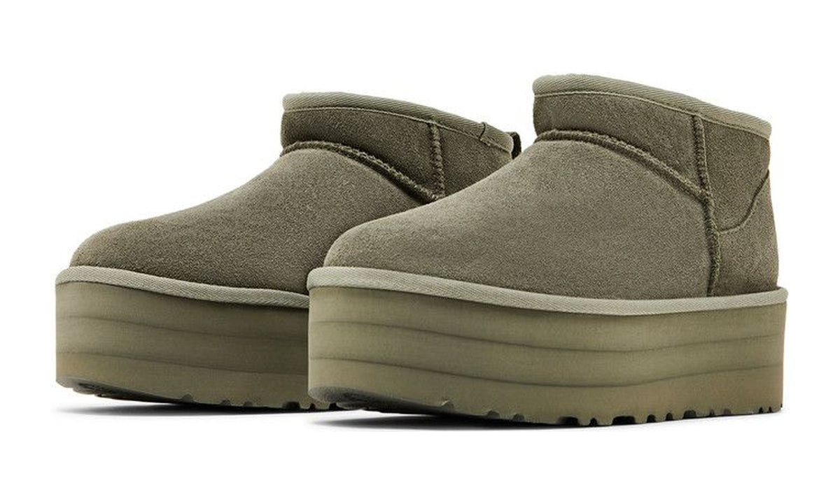 UGG Wmns Classic Ultra Mini Platform Boot Moss Green