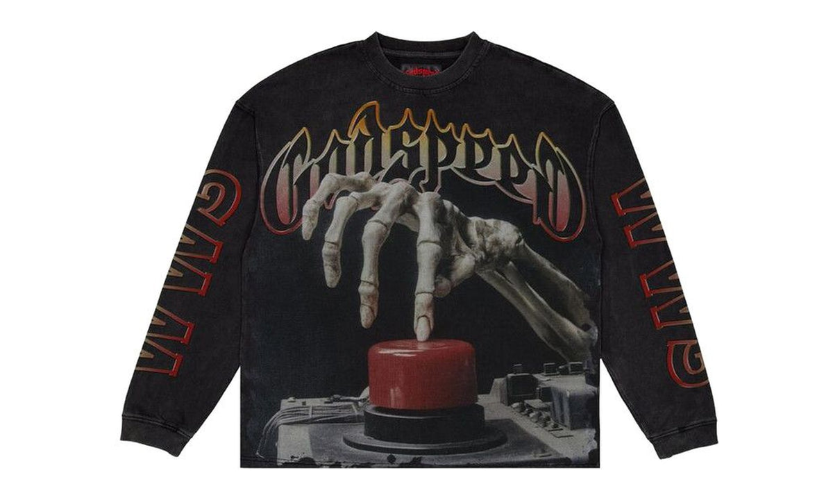 Godspeed Code Red Long-Sleeve T-Shirt Black Wash