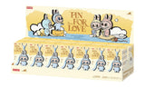 Pop Mart Labubu THE MONSTERS Pin for Love Series A-M Vinyl Plush Pendant Sealed Whole Set (14 Blind Boxes) Mystery