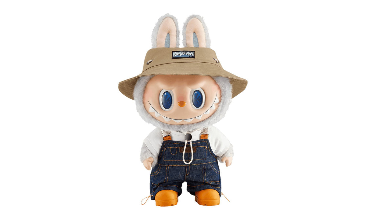 Pop Mart Labubu THE MONSTERS FALL IN WILD SERIES Vinyl Plush Doll Pendant Grey