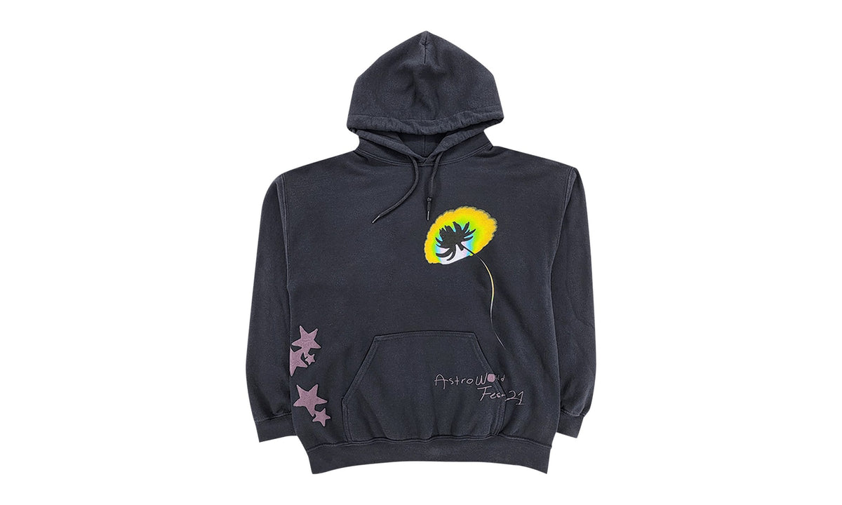 Cactus Jack by Travis Scott Face Melt Hoodie Black