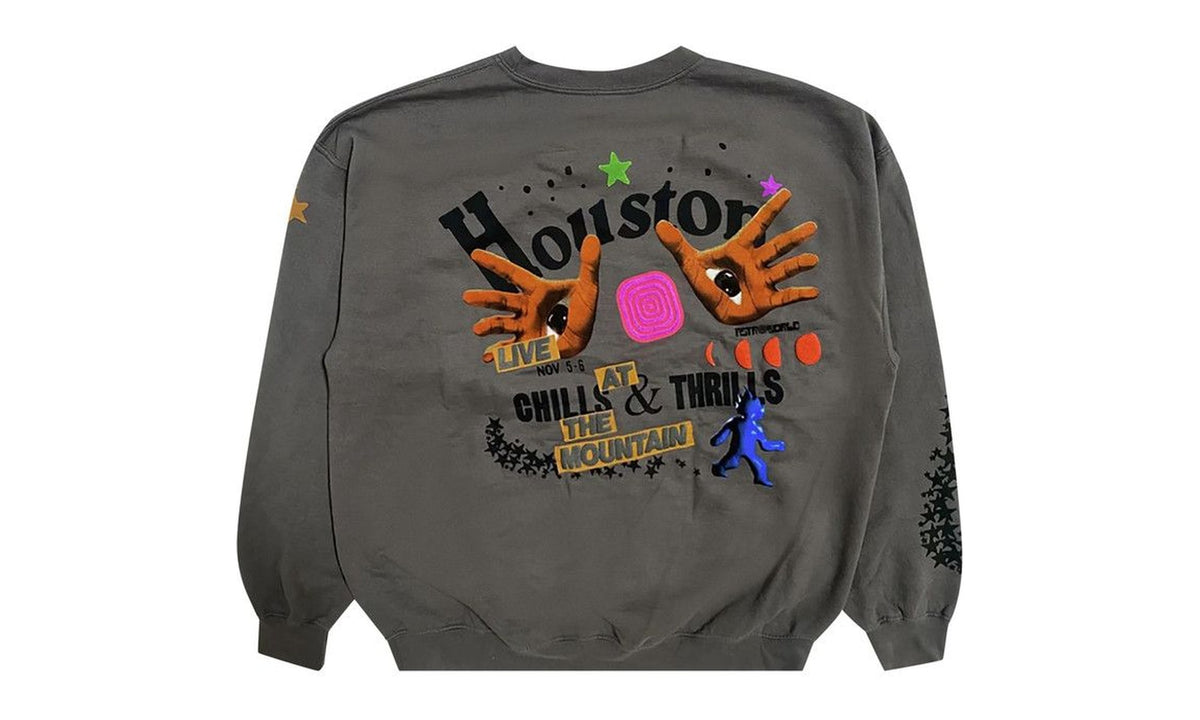 Cactus Jack by Travis Scott Houston Crewneck Grey