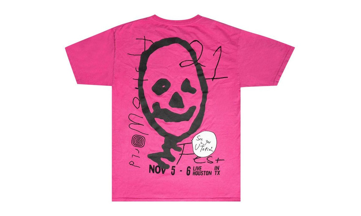 Cactus Jack by Travis Scott Other Side T-Shirt Pink