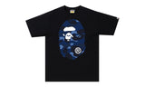BAPE Color Camo Big Ape Head Tee Black/Navy