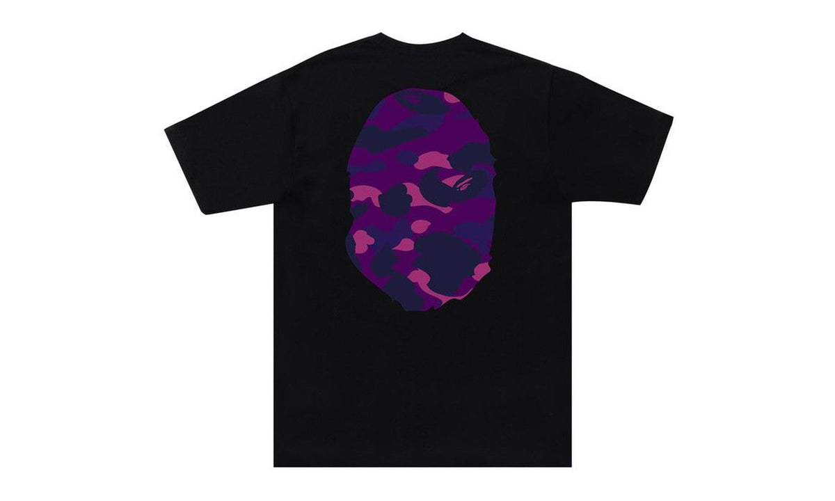 BAPE Color Camo Big Ape Head Tee Black/Purple