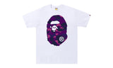 BAPE Color Camo Big Ape Head Tee White/Purple