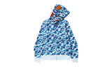 BAPE ABC Camo Shark Full Zip Hoodie Blue