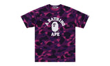 BAPE Color Camo College Tee Purple