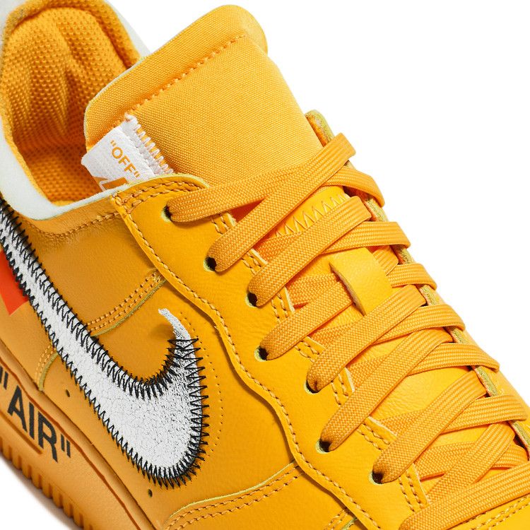 Nike Air Force 1 Low Off-White University Gold Metallic Silver – limitierter Sneaker bei Shade Studios