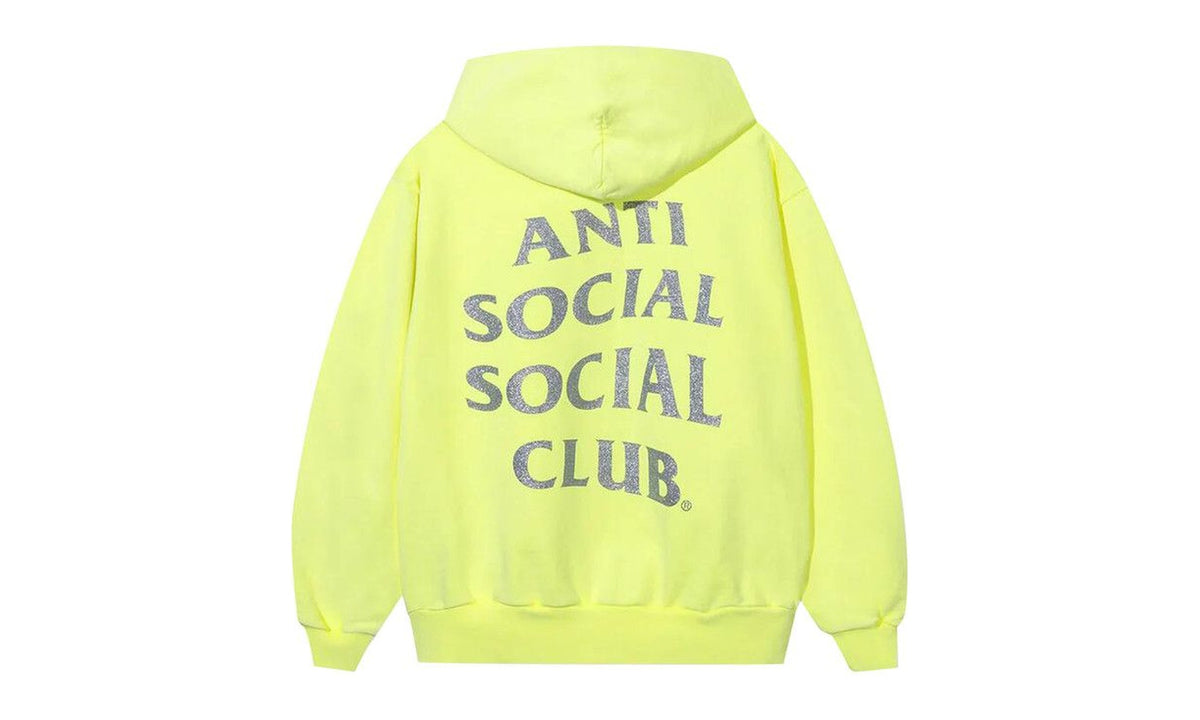 Anti Social Social Club Mind Games Glitter Hoodie Neon Yellow