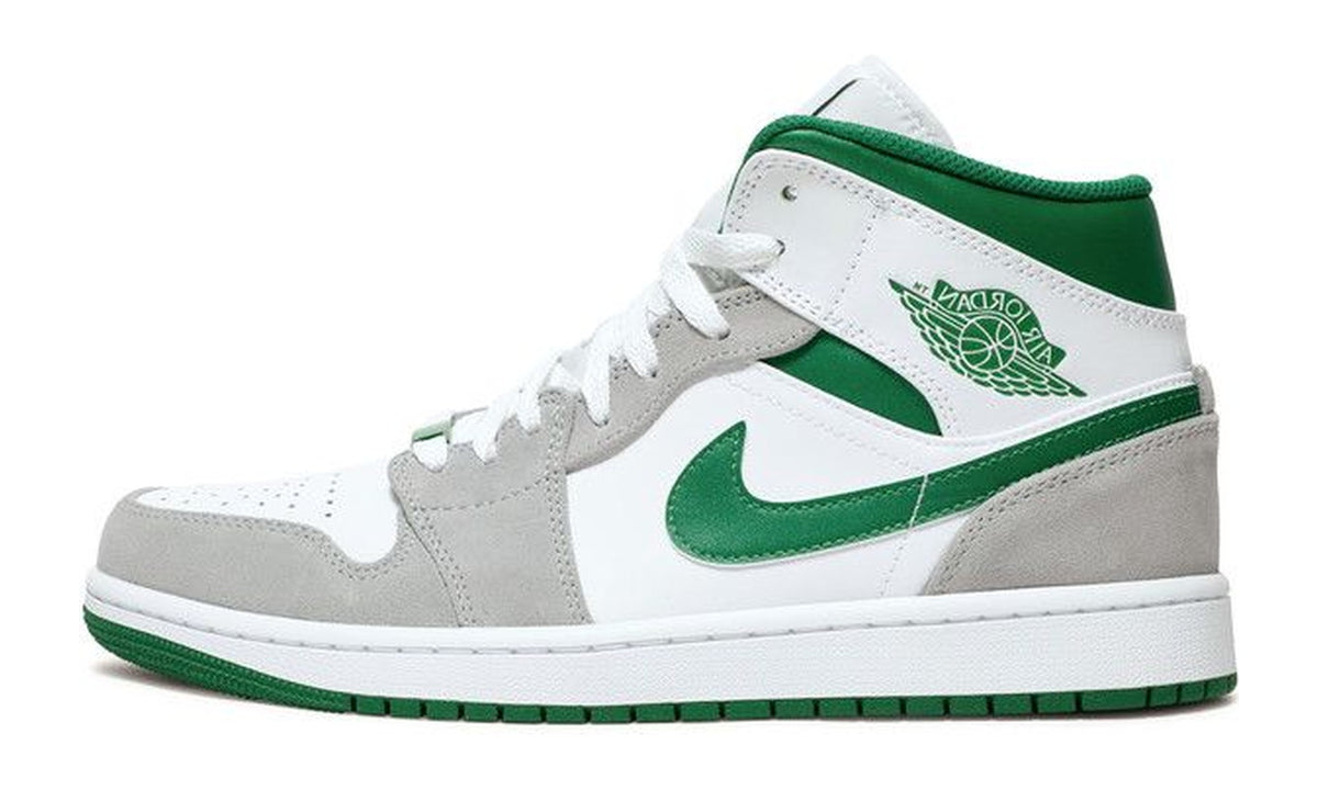 Air Jordan 1 Mid SE Grey Pine Green