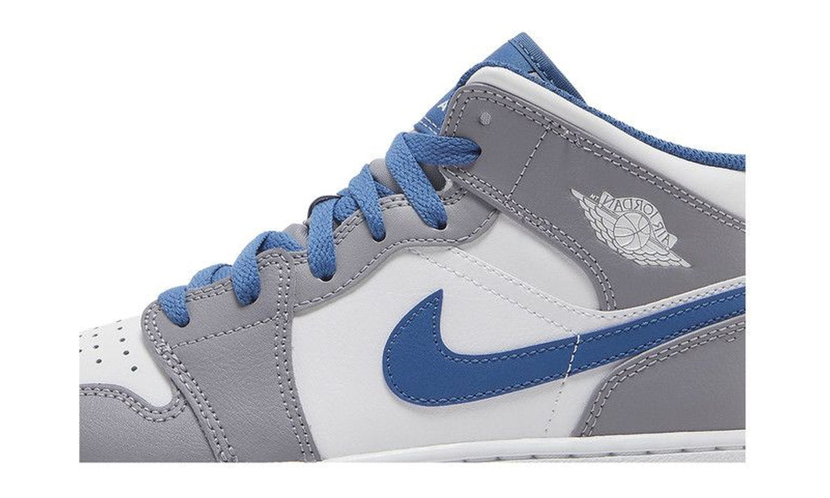Air Jordan 1 Mid GS Cement True Blue