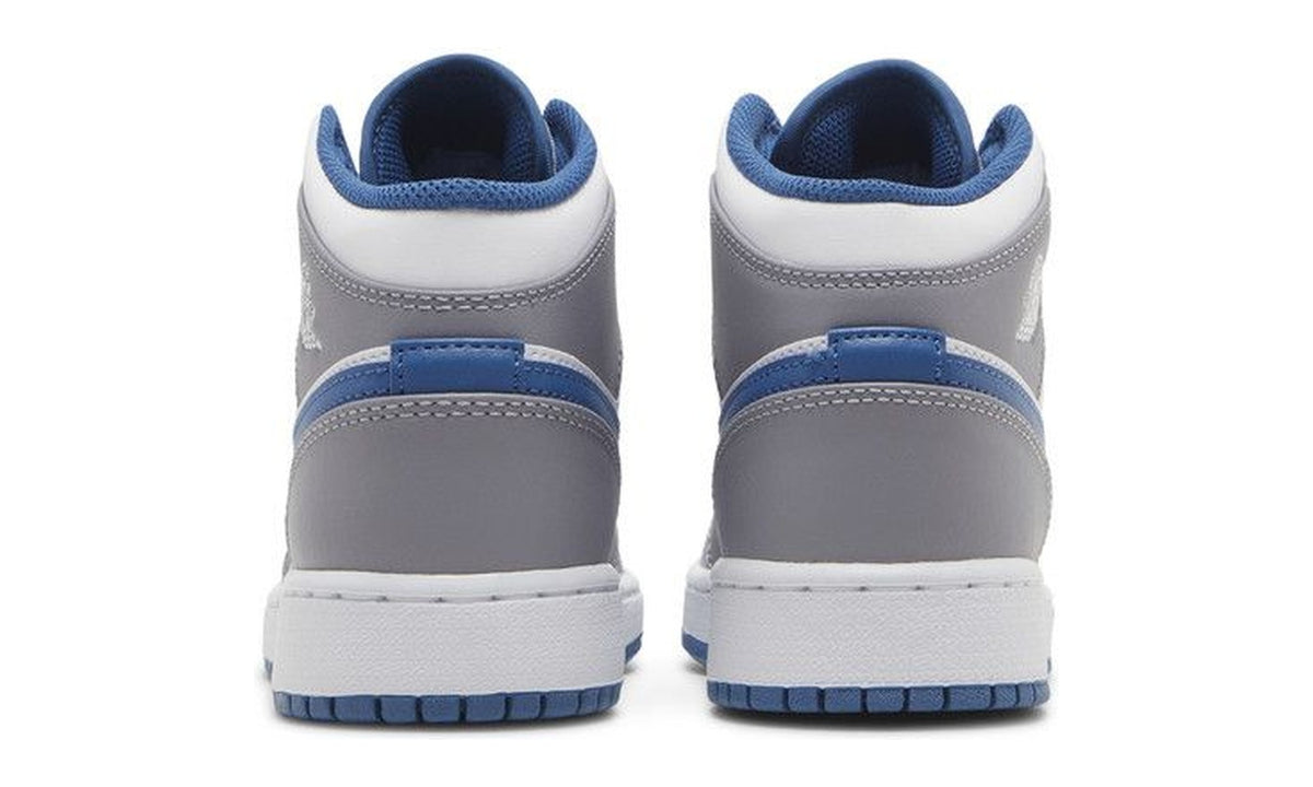 Air Jordan 1 Mid GS Cement True Blue