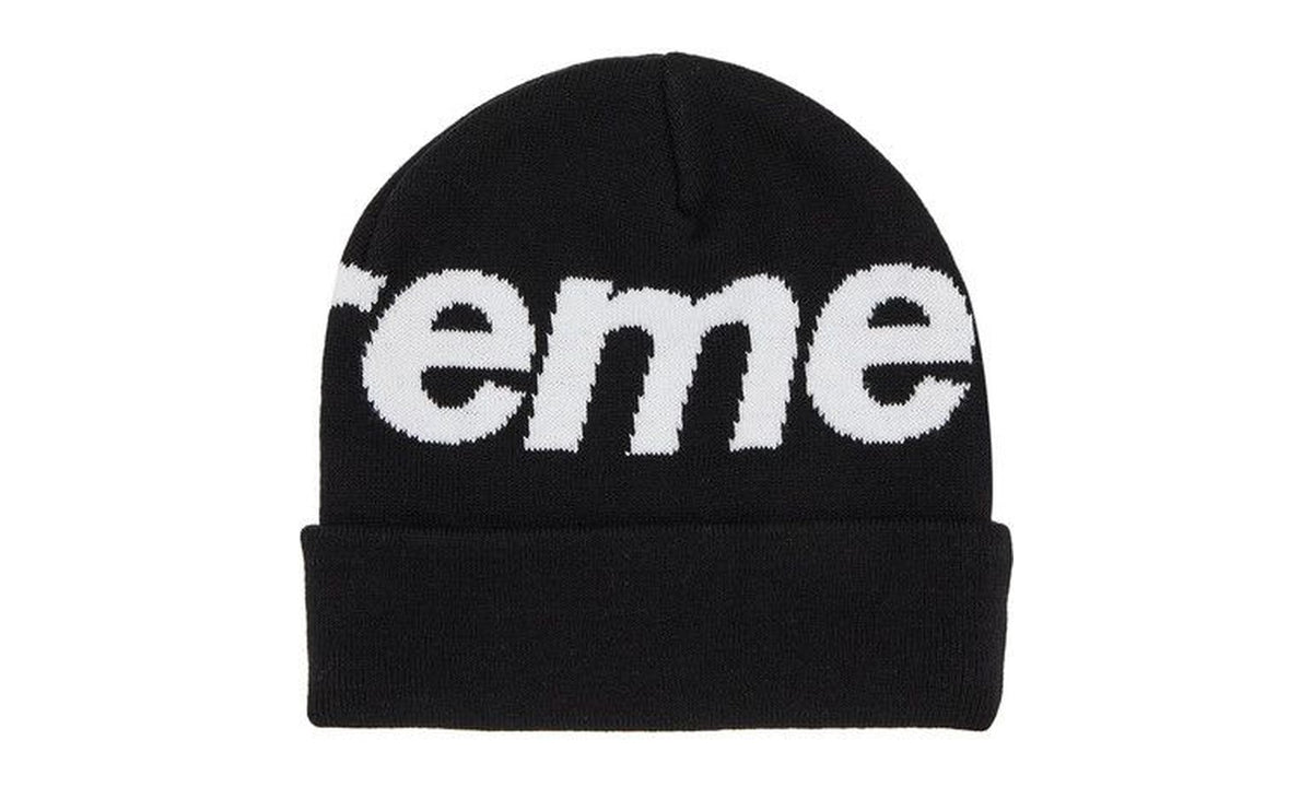 Supreme Big Logo Beanie Black