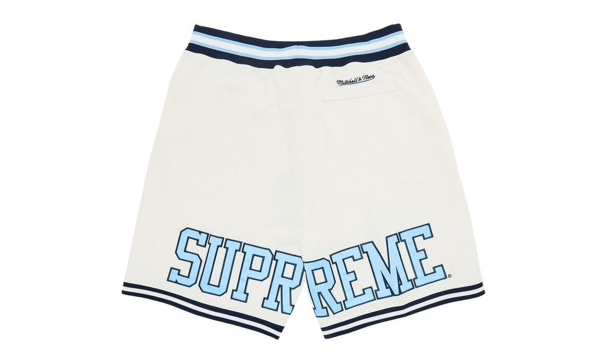Supreme x Mitchell & Ness NCAA Basketball Short White
