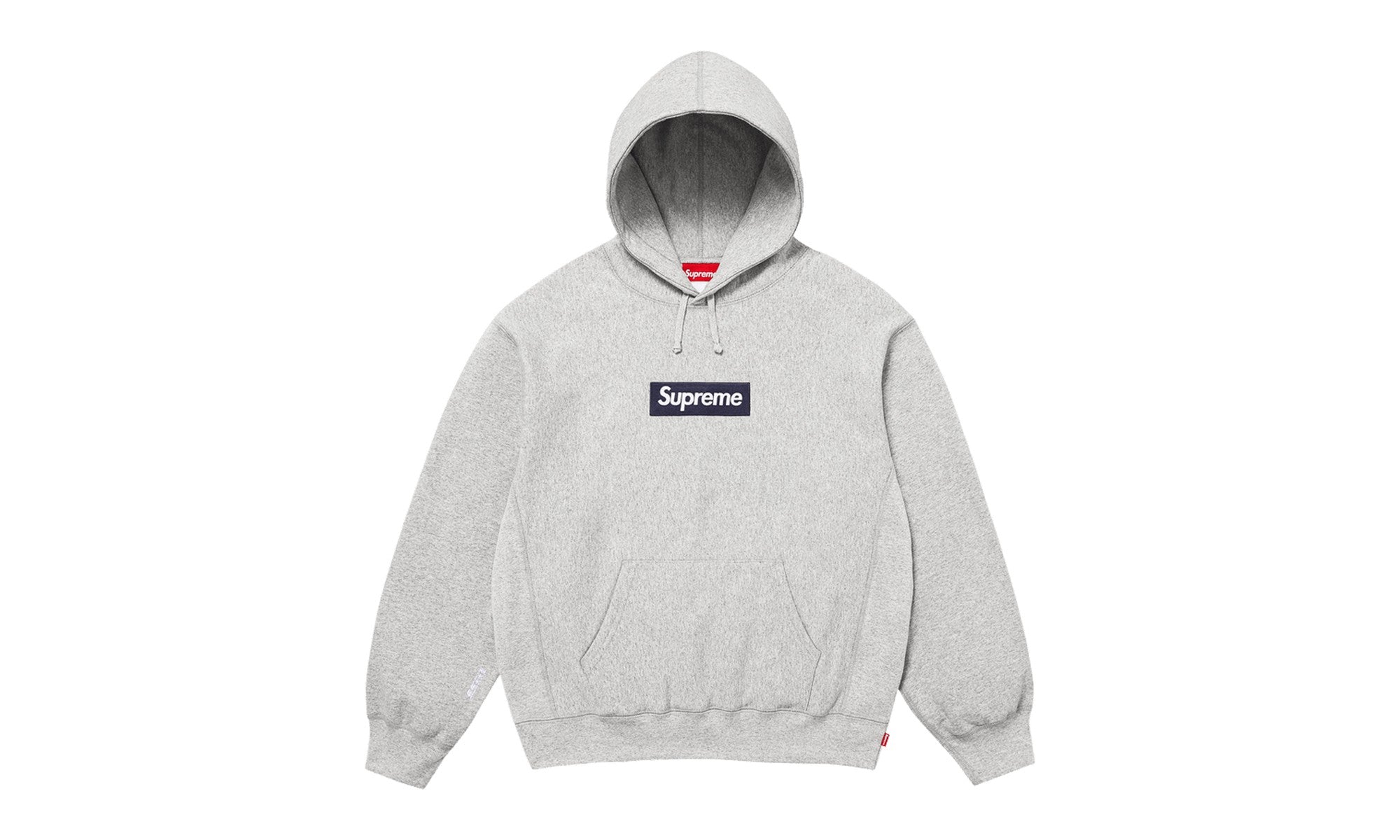 Supreme Box Logo Hooded Sweatshirt Heather Grey