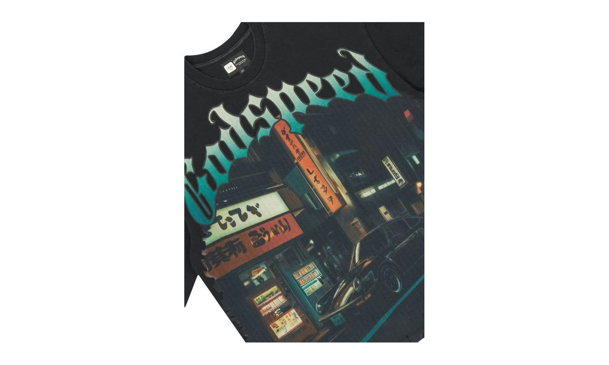 Godspeed Pit Stop Tokyo T-shirt Black Wash