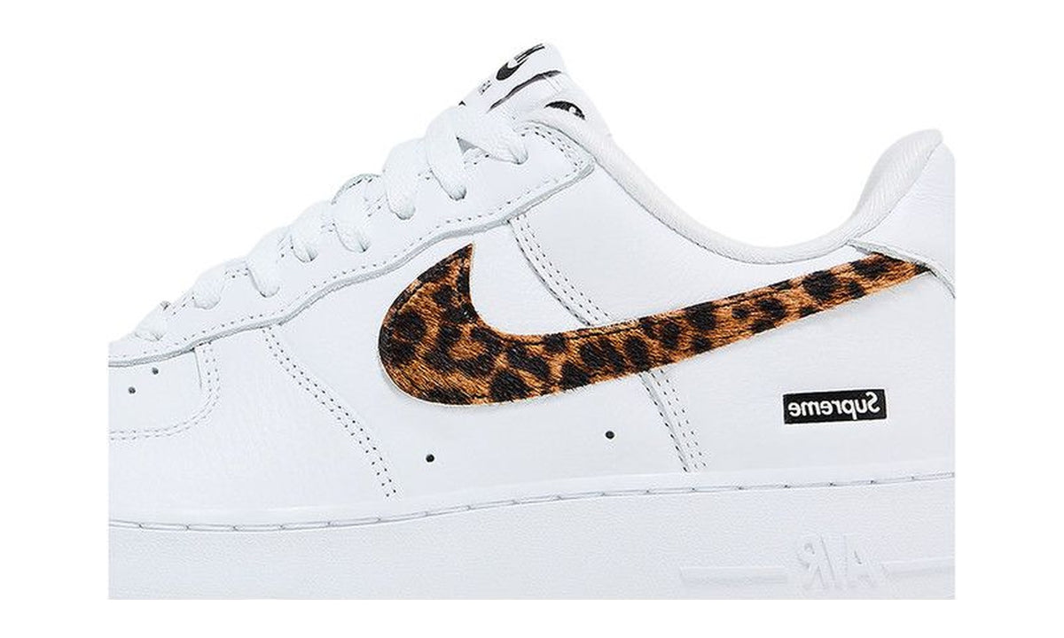 Supreme x GOODENOUGH x Nike Air Force 1 Low White Cheetah Print