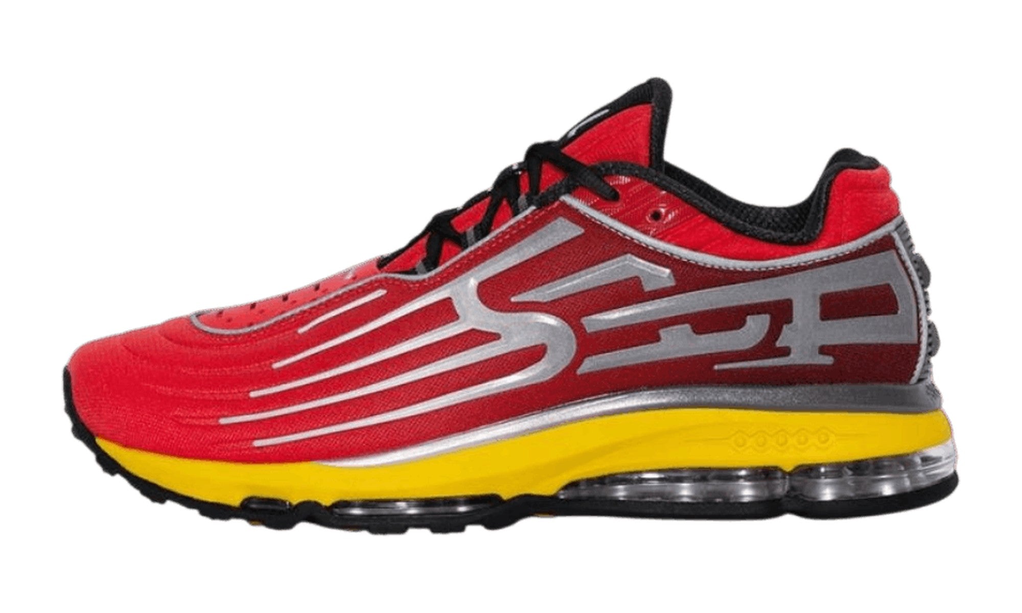 Supreme x Nike Air Max 2001 Air Ecstasy University Red Speed Yellow