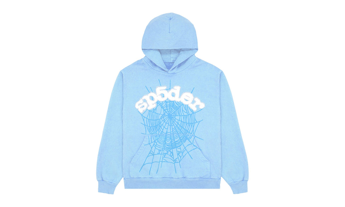 Sp5der Web Hoodie Sky Blue