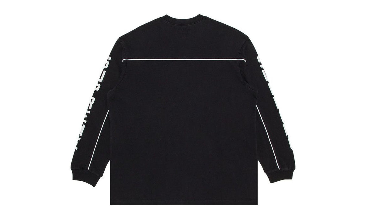 Supreme Paneled Piping Long-Sleeve Top Black