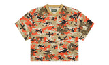 Denim Tears Camo Cotton Wreath Mesh Football Top Brown