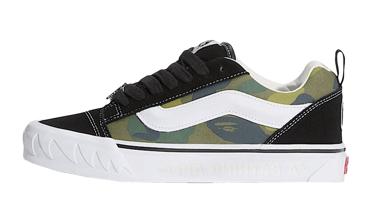 BAPE x Vans Premium Knu Skool Camo Green