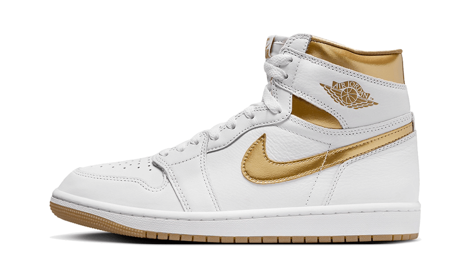 Jordan 1 white and gold online