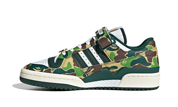 Adidas Forum 84 Low Bape 30th Anniversary Green Camo – limitierter Sneaker bei Shade Studios