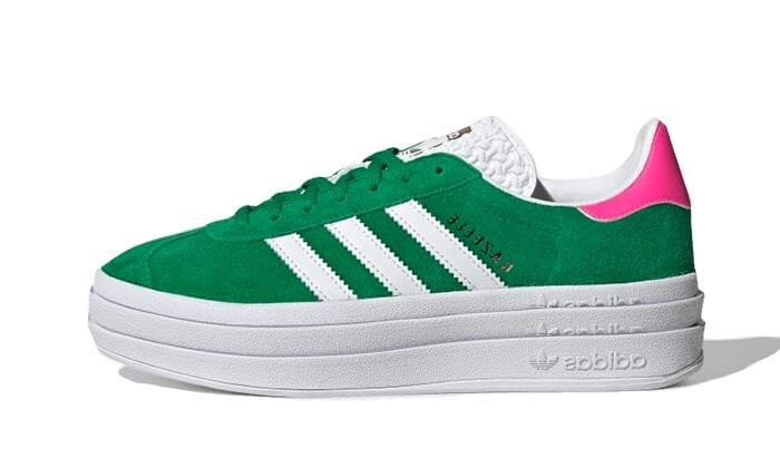 Adidas Gazelle Bold Green Lucid Pink - IG3136