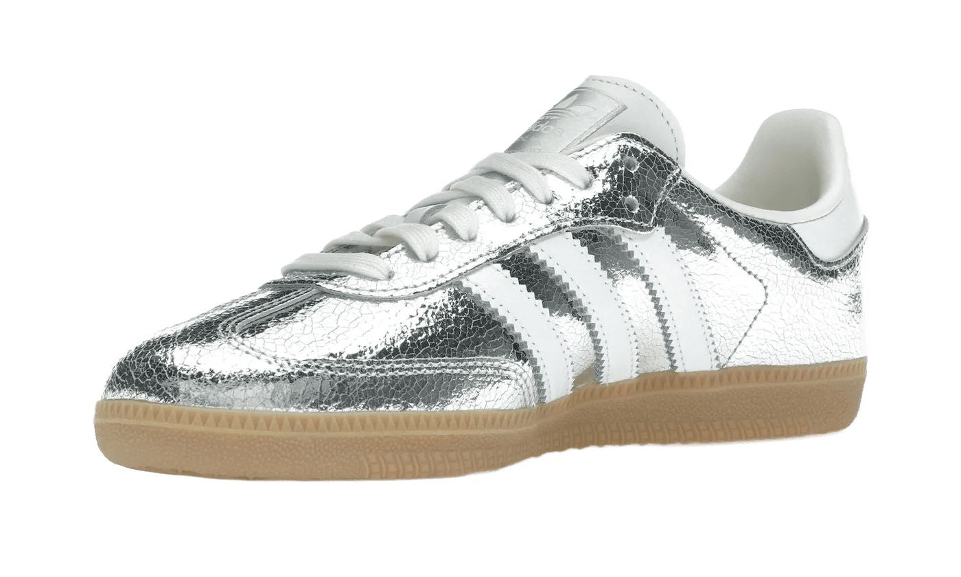 Adidas Samba OG Silver Metallic Cracked Leather