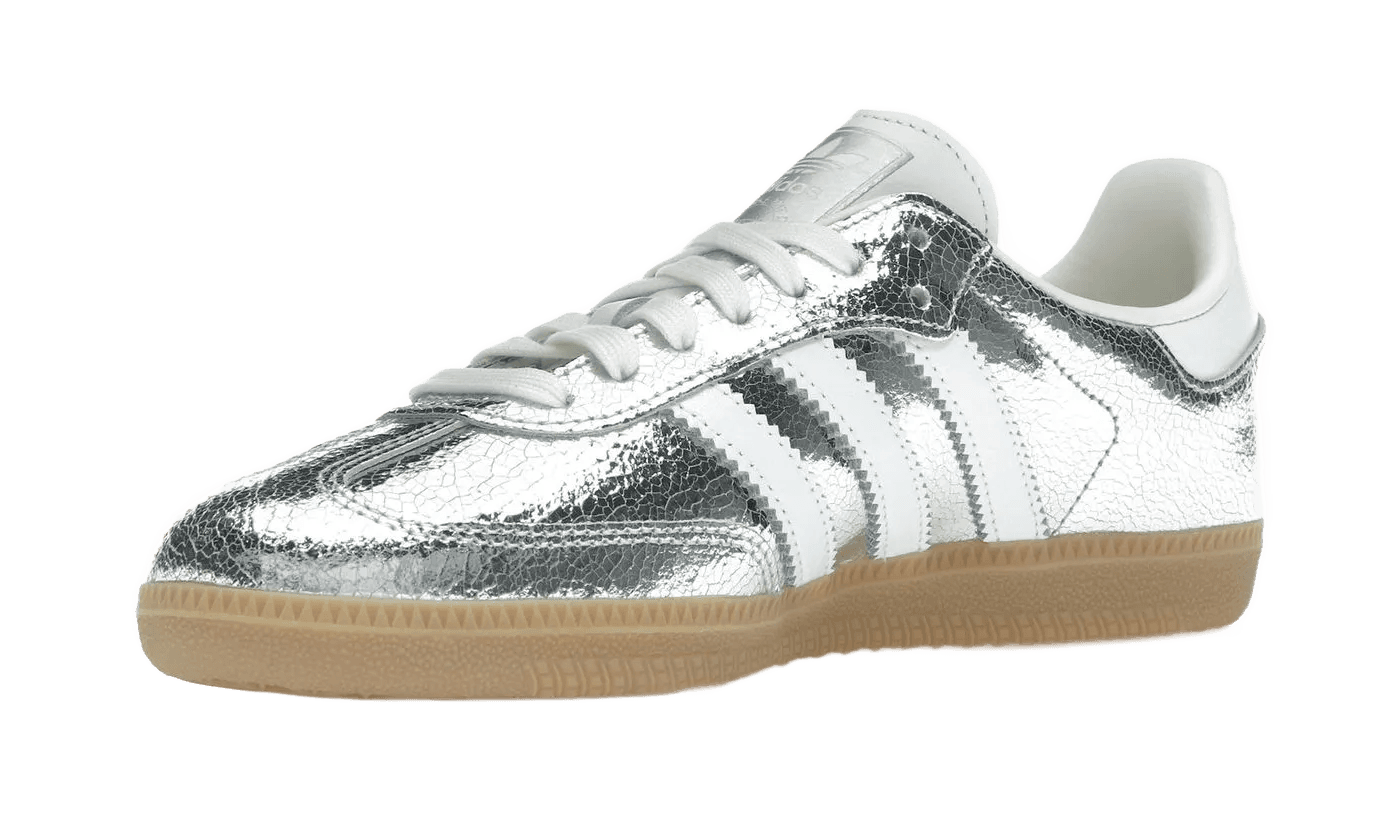 Samba OG Silver Metallic Cracked Leather - JR0035
