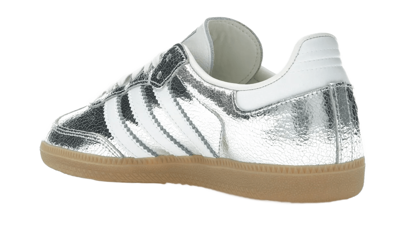 Samba OG Silver Metallic Cracked Leather - JR0035