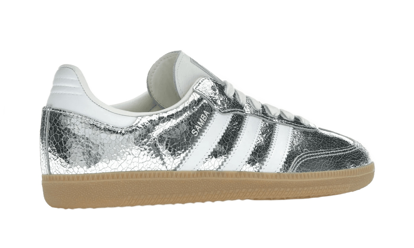 Samba OG Silver Metallic Cracked Leather - JR0035