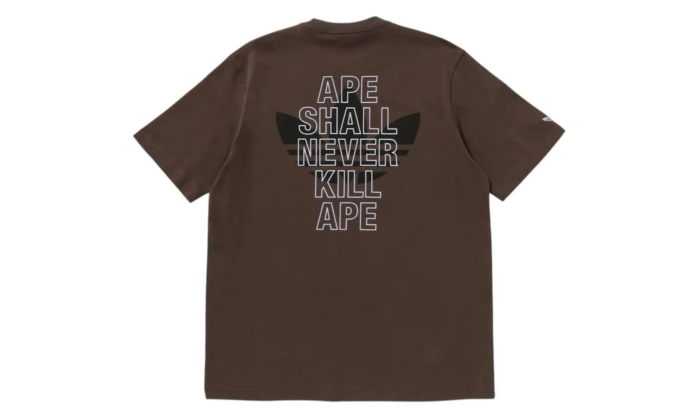 adidas x BAPE Ape Head Tee Brown - KF4915