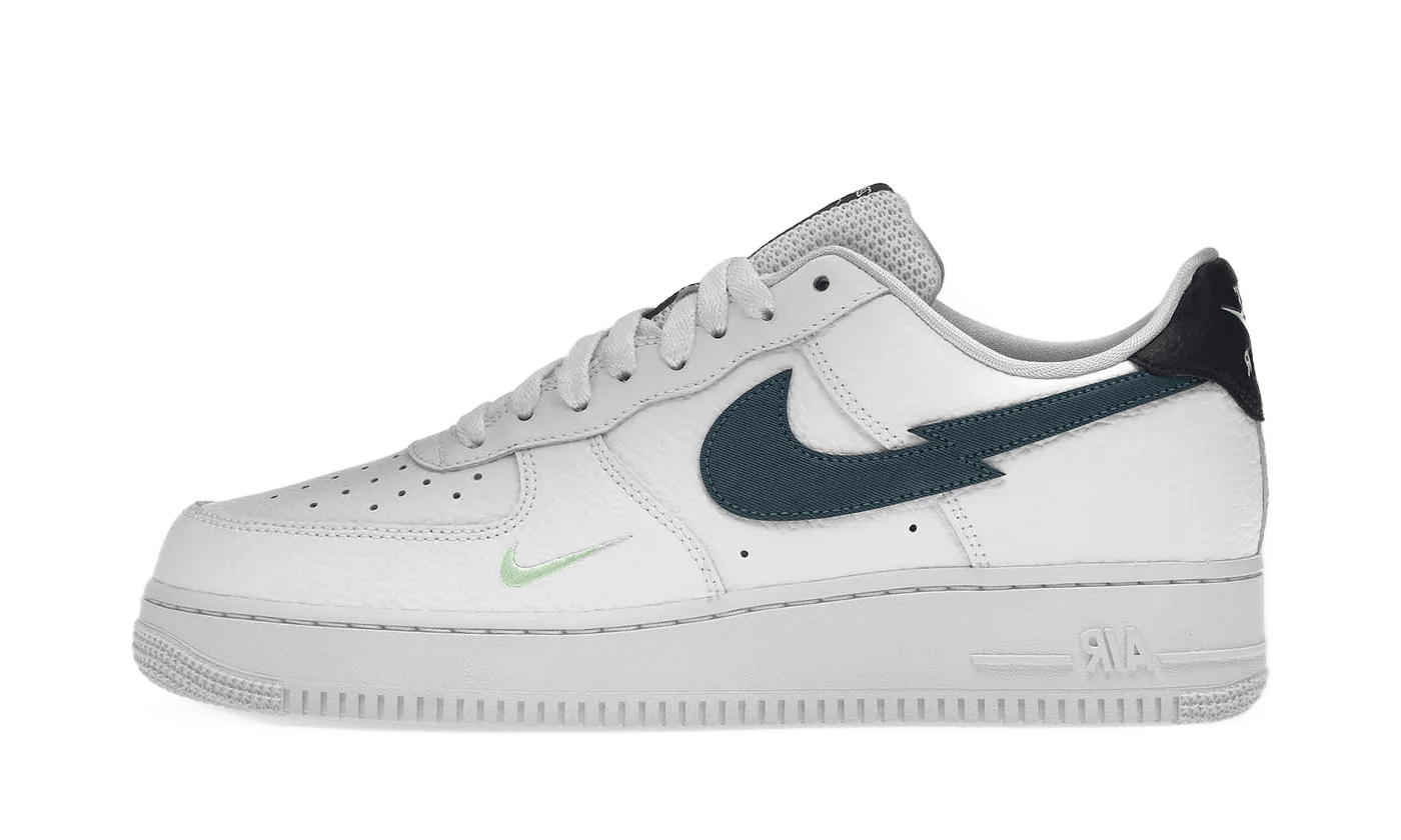 Nike Air Force 1 Low Split Swoosh White Aquamarine DJ6894 100 Shade Studios