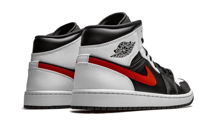 Air Jordan 1 Mid Black Chile Red White – limitierter Sneaker bei Shade Studios