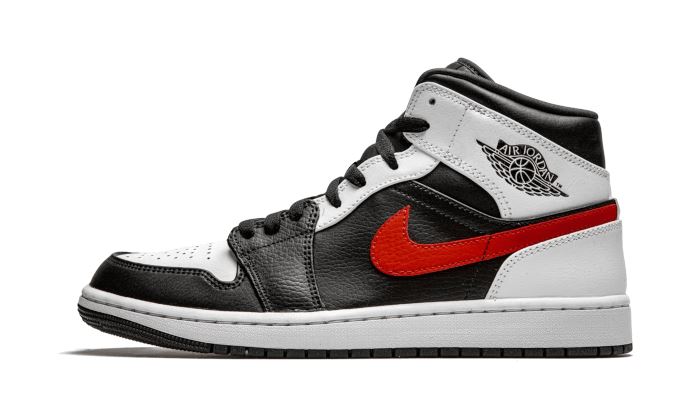 Air Jordan 1 Mid Black Chile Red White – limitierter Sneaker bei Shade Studios