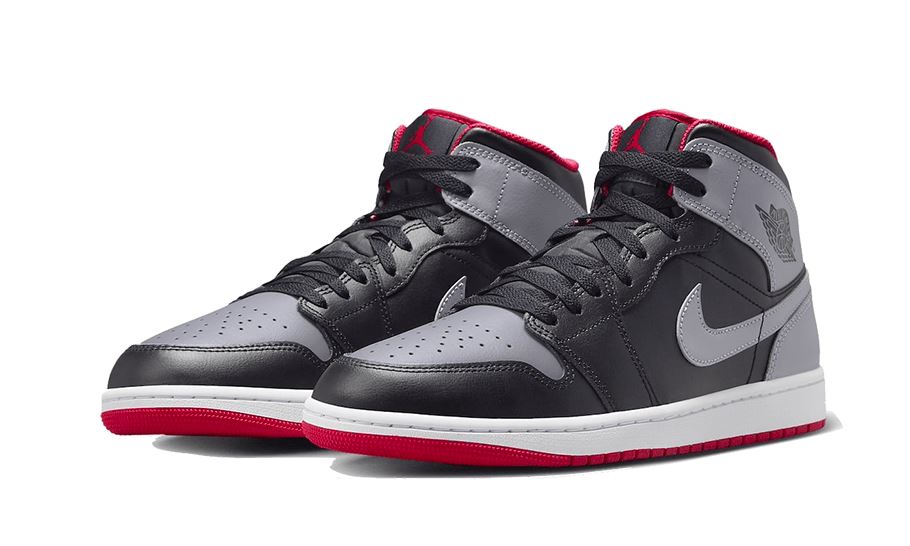 Air Jordan 1 Mid Black Grey Red – limitierter Sneaker bei Shade Studios