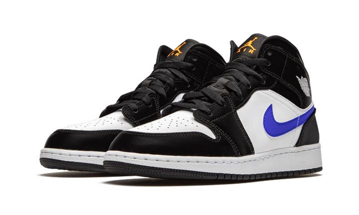 Air Jordan 1 Mid Black Racer Blue White – limitierter Sneaker bei Shade Studios