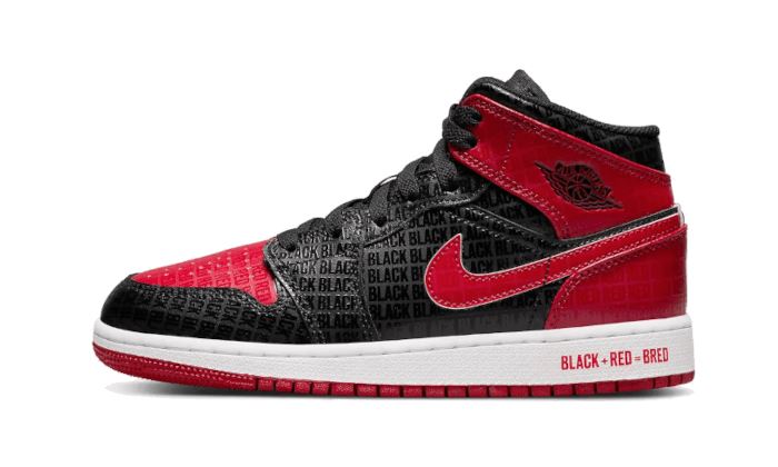 Air Jordan 1 Mid Bred Text – limitierter Sneaker bei Shade Studios