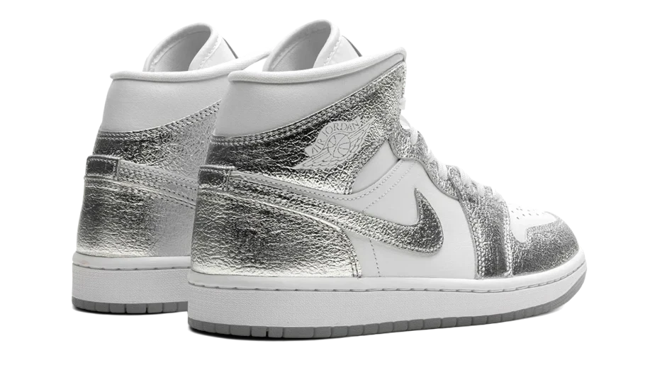 Air Jordan 1 Mid Crinkled Chrome – limitierter Sneaker bei Shade Studios