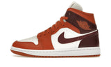 Air Jordan 1 Mid Dusty Peach Night Maroon