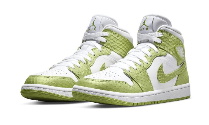 Air Jordan 1 Mid Green Python – limitierter Sneaker bei Shade Studios