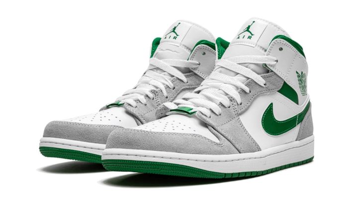 Air Jordan 1 Mid Grey Green – limitierter Sneaker bei Shade Studios
