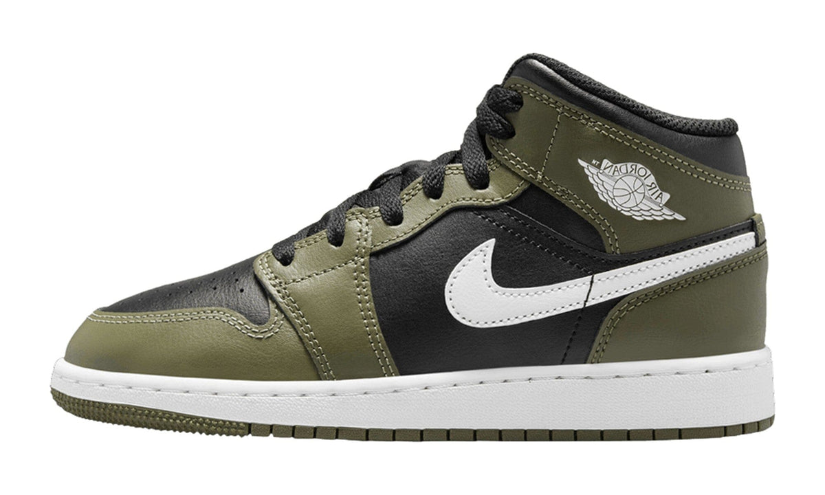 Air Jordan 1 Mid GS Medium Olive