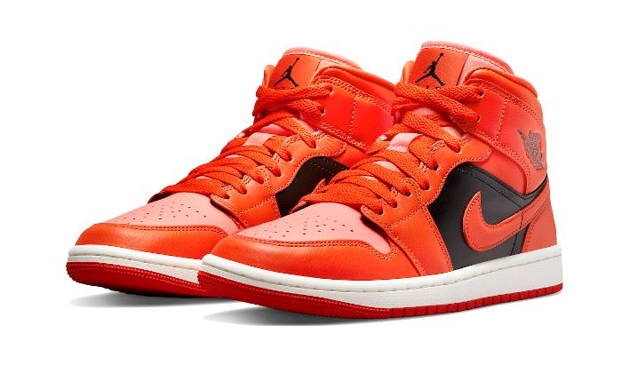 Air Jordan 1 Mid Orange Black – limitierter Sneaker bei Shade Studios