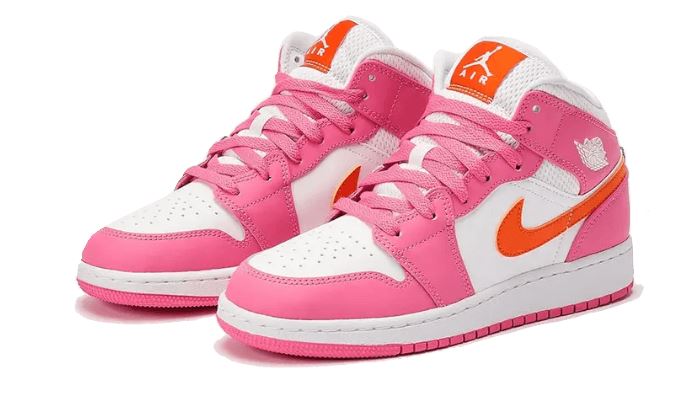 Air Jordan 1 Mid Pinksicle Safety Orange – limitierter Sneaker bei Shade Studios