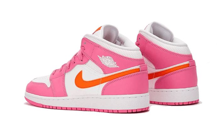 Air Jordan 1 Mid Pinksicle Safety Orange – limitierter Sneaker bei Shade Studios