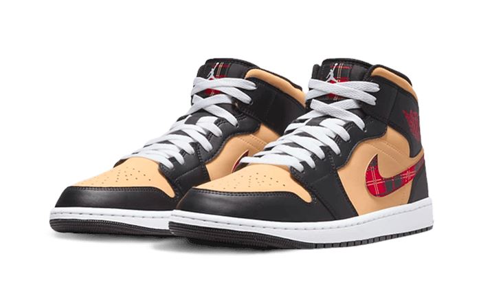 Air Jordan 1 Mid SE Tartan Swoosh – limitierter Sneaker bei Shade Studios